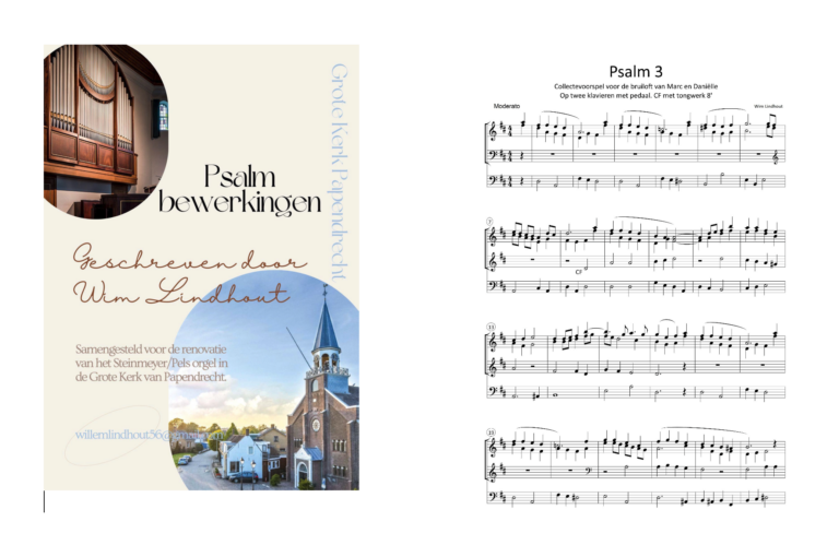 Te koop: Psalmbewerkingen voor orgel – door Wim Lindhout